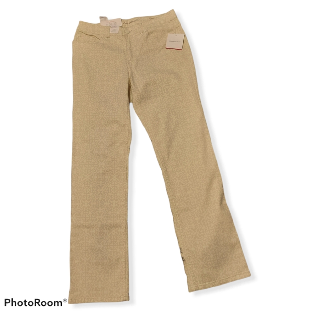 Croft & Barrow Patterned Classic Fit Jeans  10
